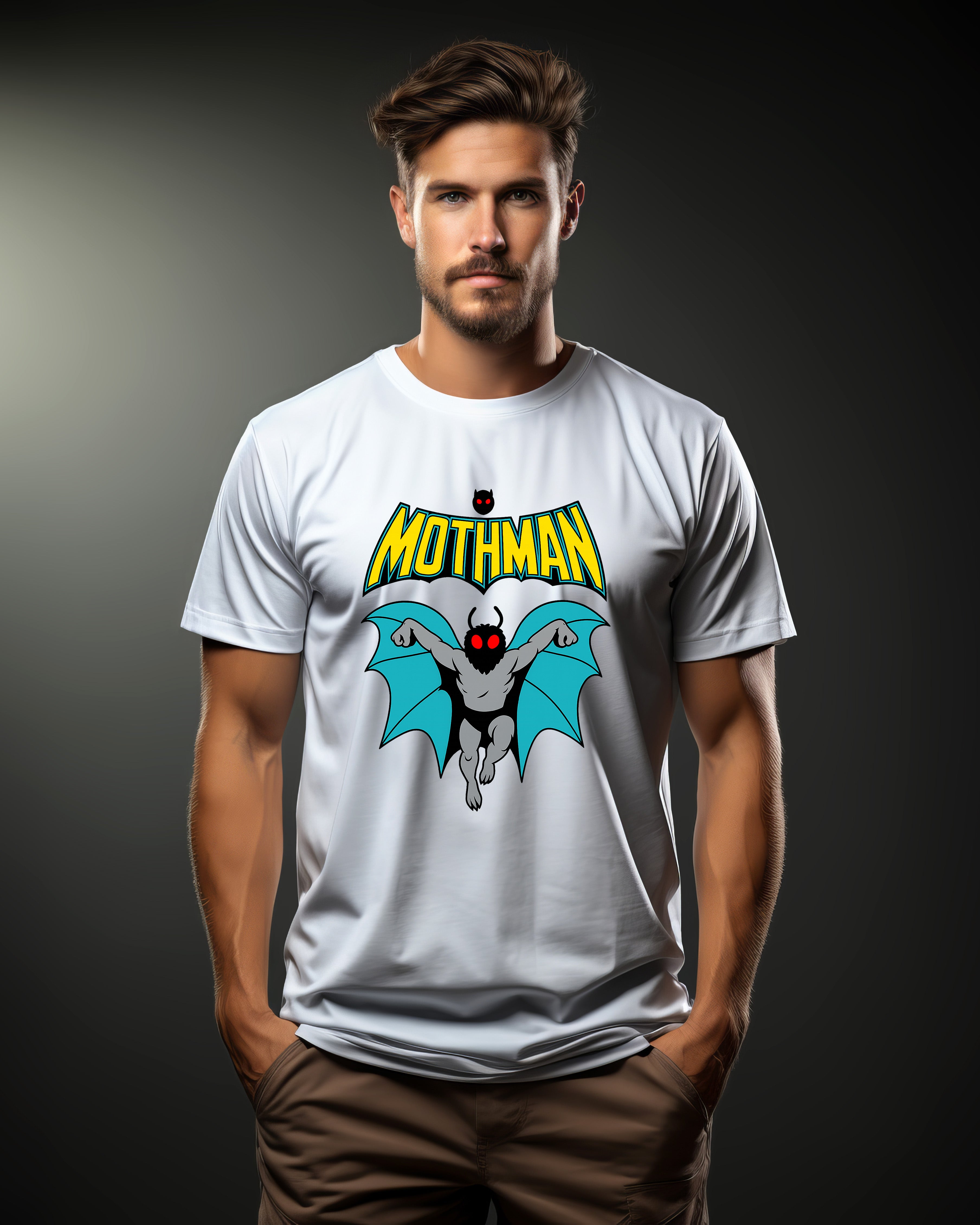 Retro Mothman Hero Graphic T-Shirt