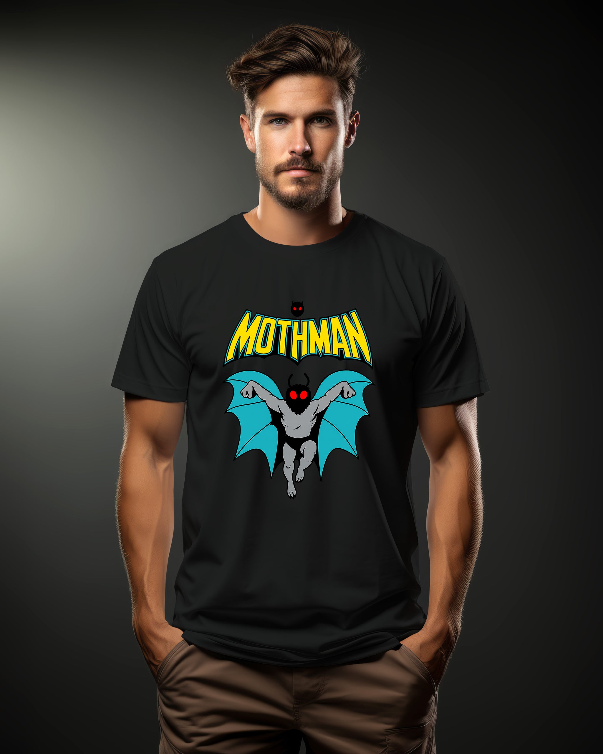 Retro Mothman Hero Graphic T-Shirt