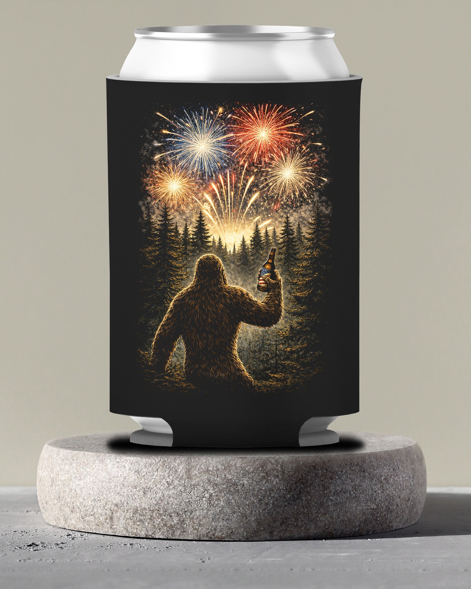 Bigfoot Fireworks Can Cooler