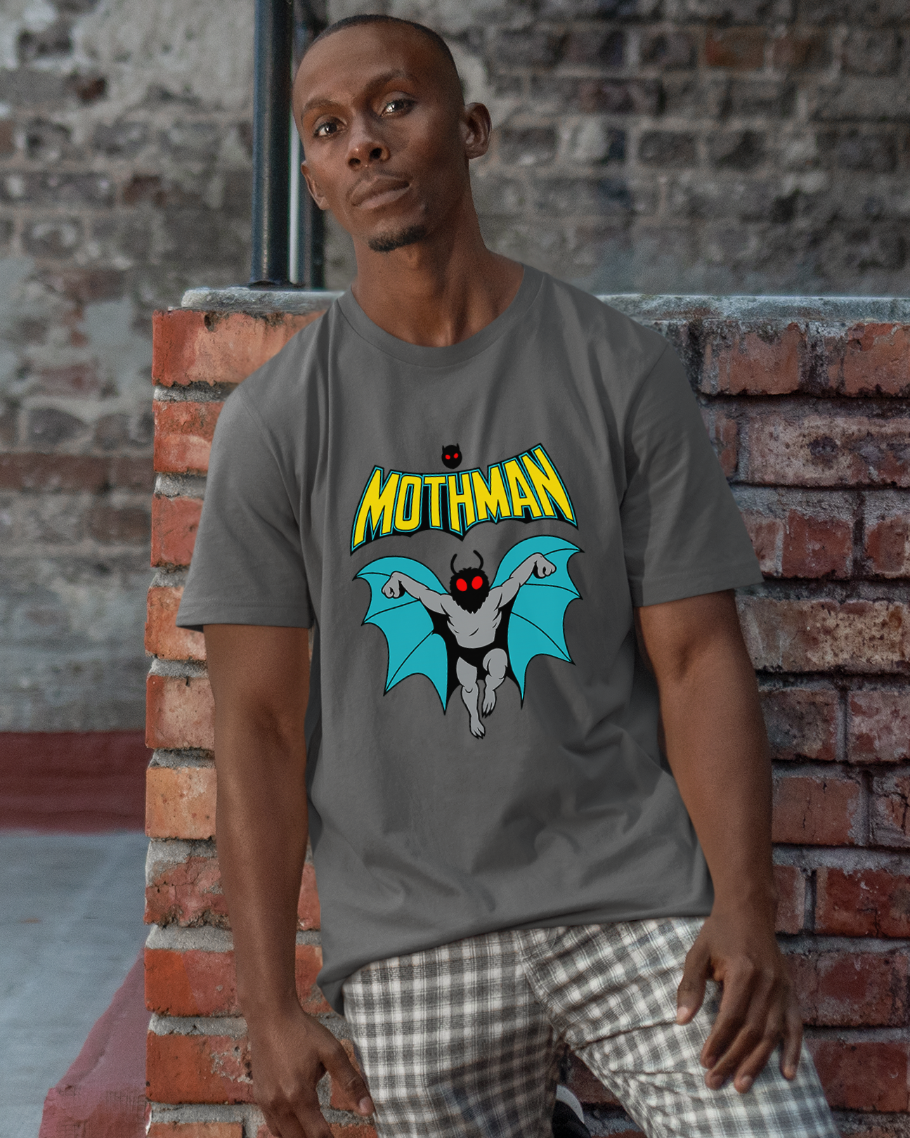 Retro Mothman Hero Graphic T-Shirt