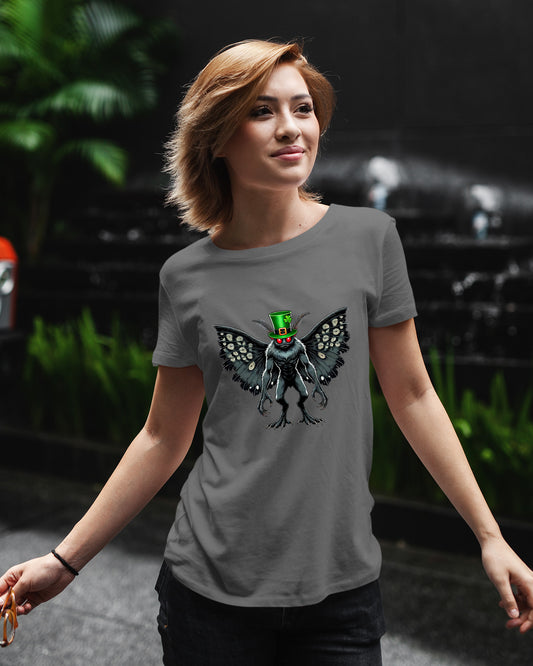 Lucky Mothman St. Patrick’s Day Graphic T-Shirt