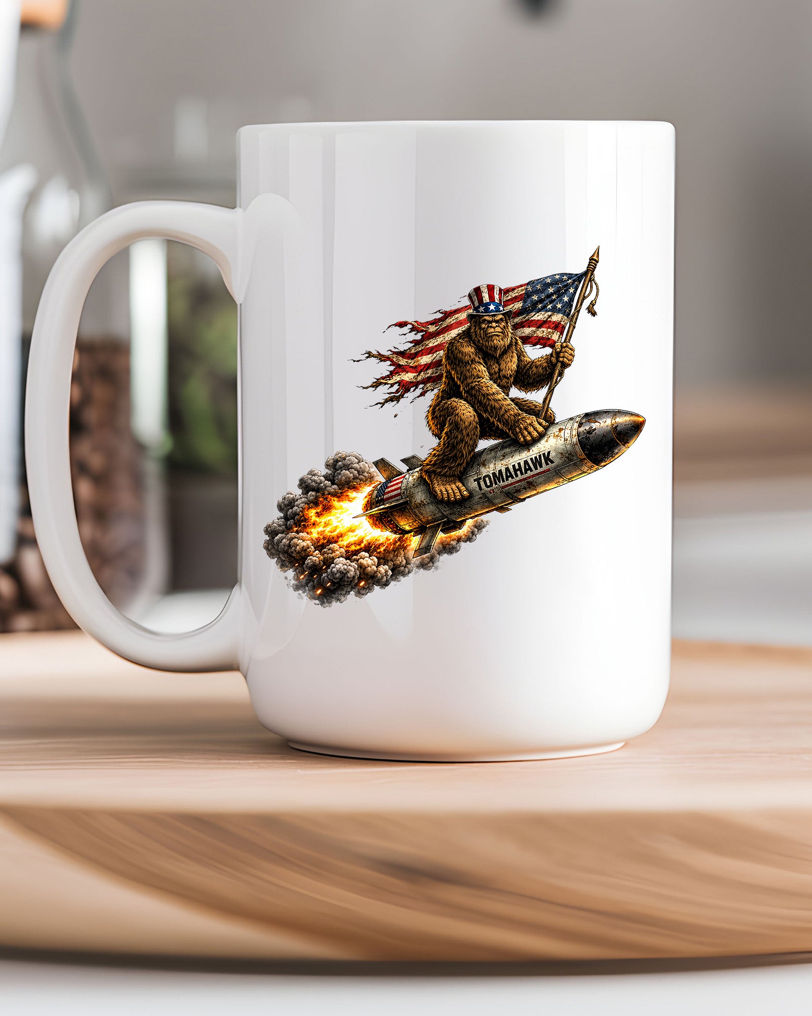 Bigfoot Tomahawk Mug