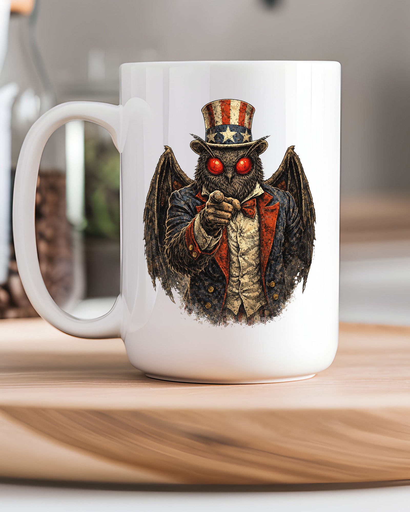 Mothman Uncle Sam Mug