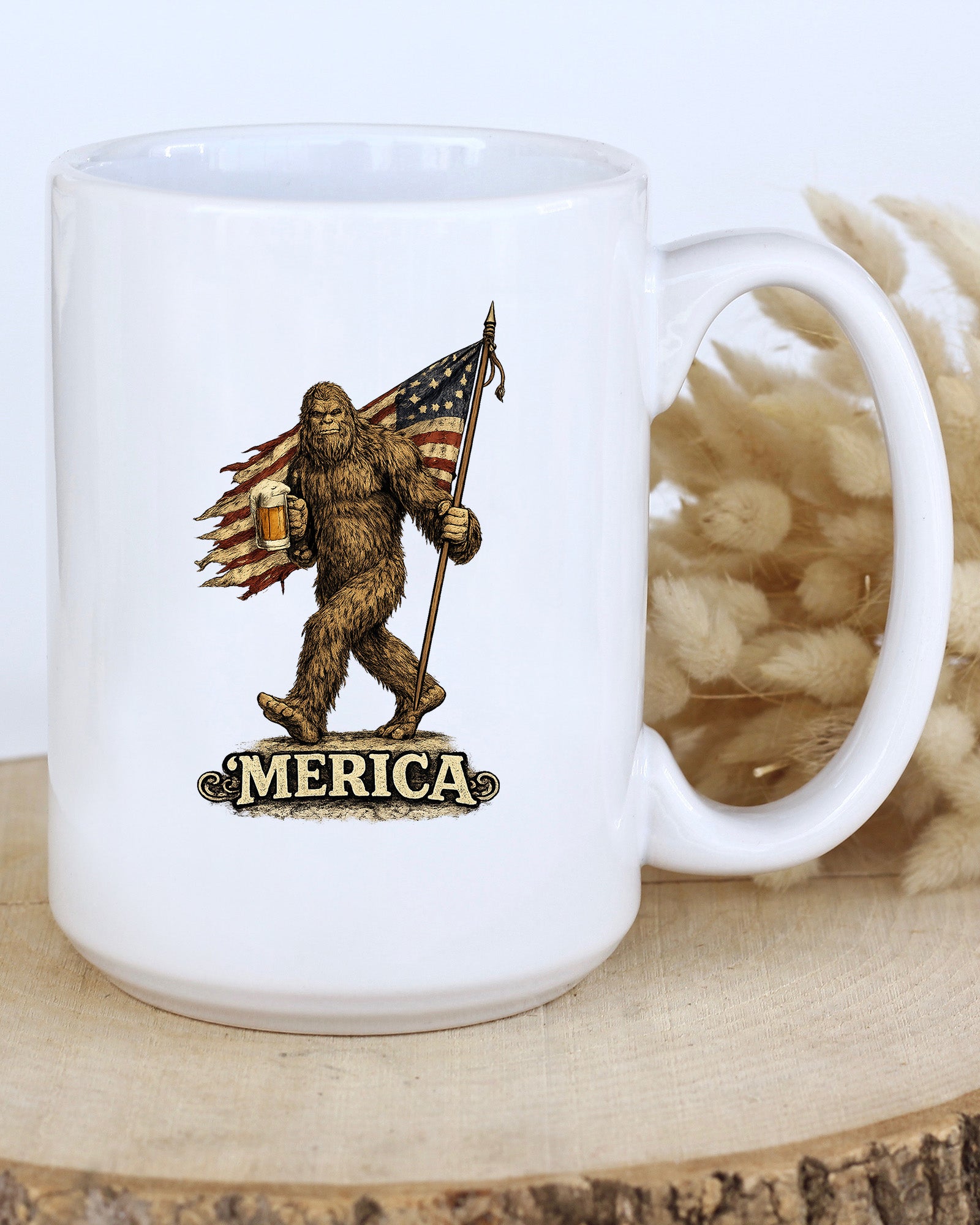 Bigfoot Merica Mug