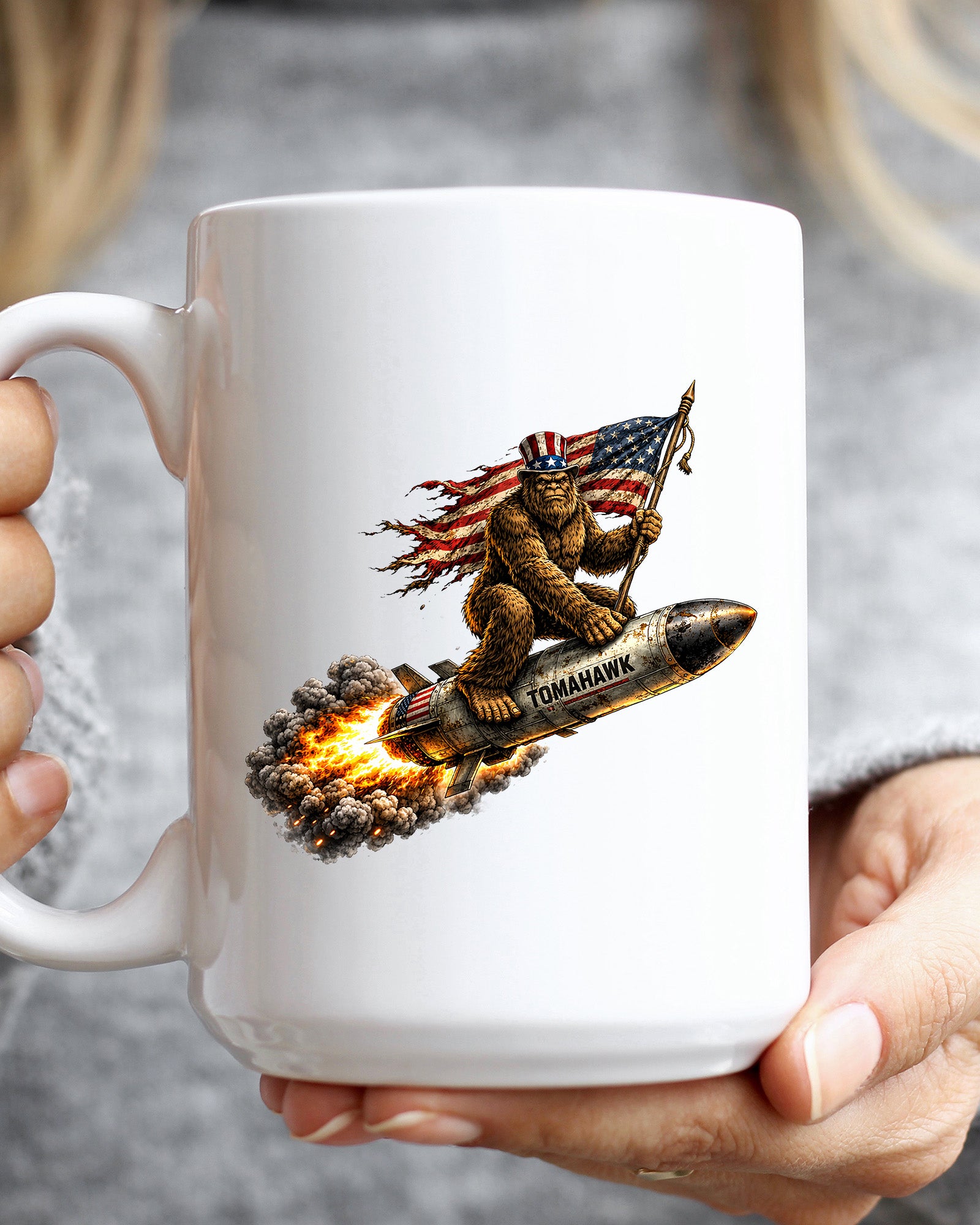 Bigfoot Tomahawk Mug