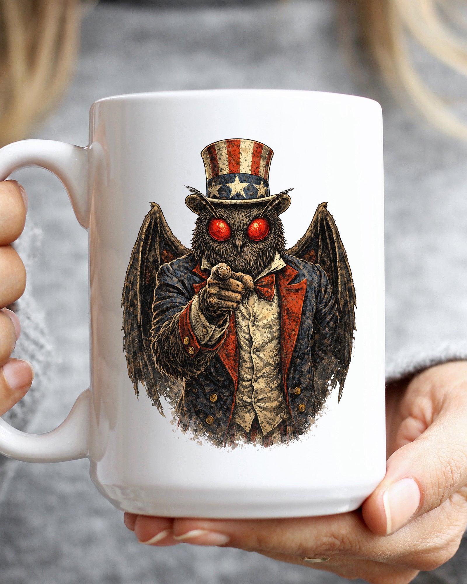 Mothman Uncle Sam Mug
