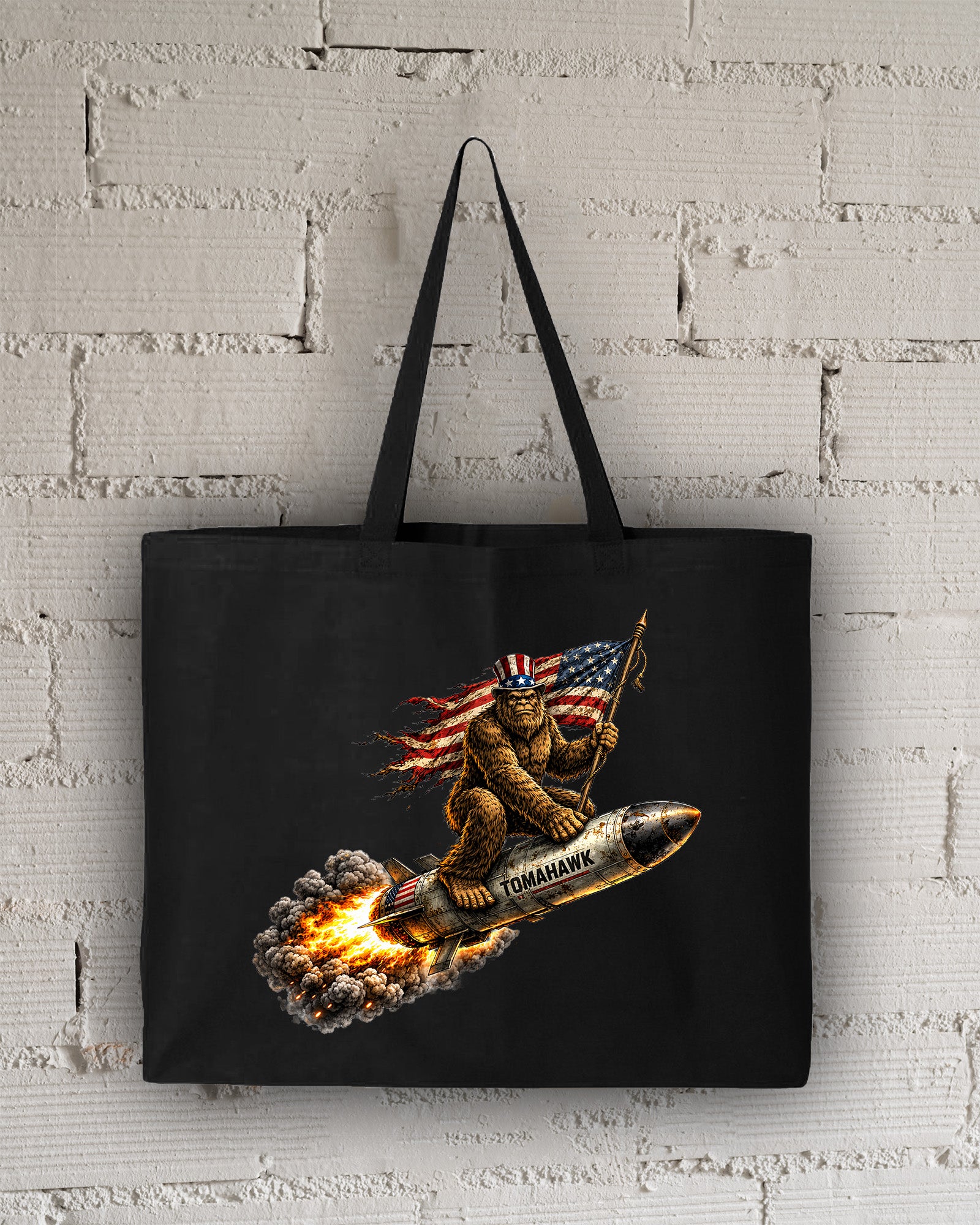 Bigfoot Tomahawk Tote Bag