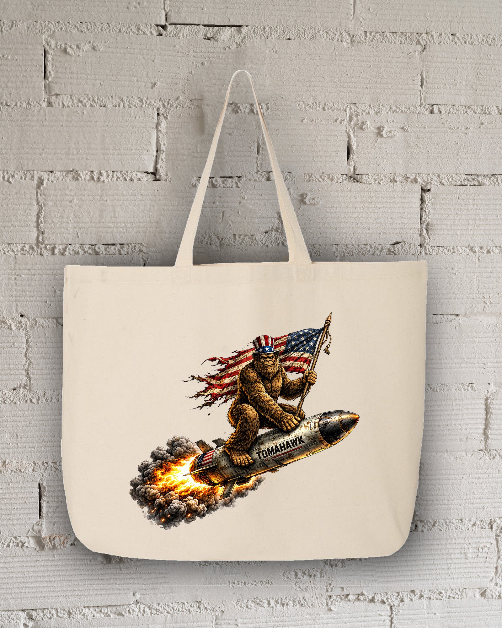 Bigfoot Tomahawk Tote Bag
