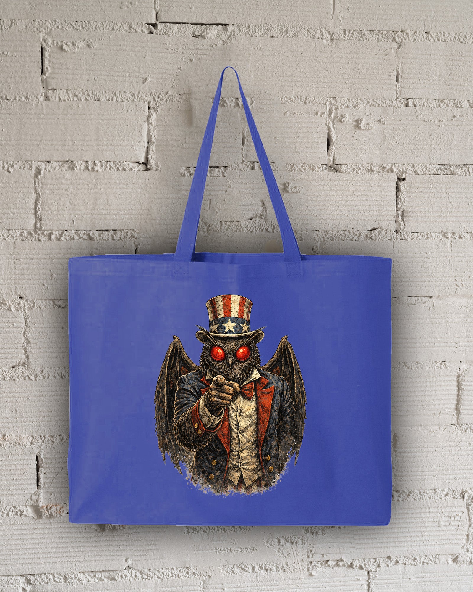 Mothman Uncle Sam Tote Bag