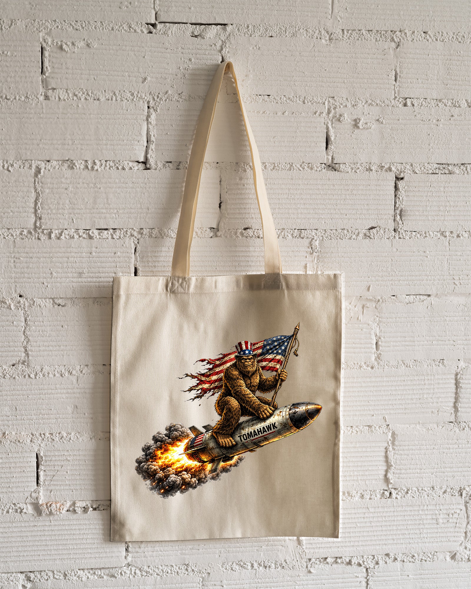 Bigfoot Tomahawk Tote Bag