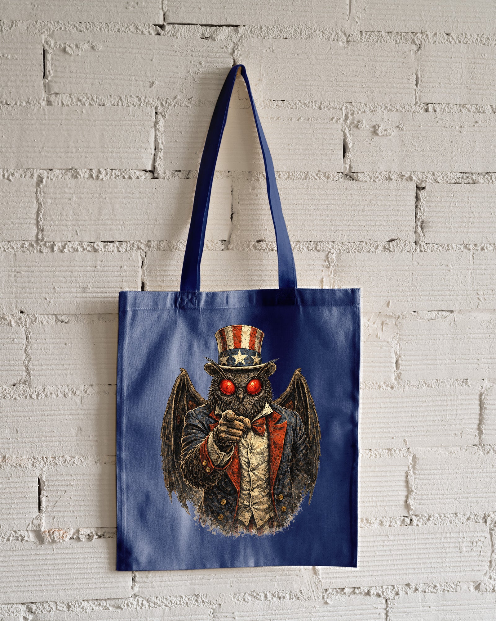 Mothman Uncle Sam Tote Bag