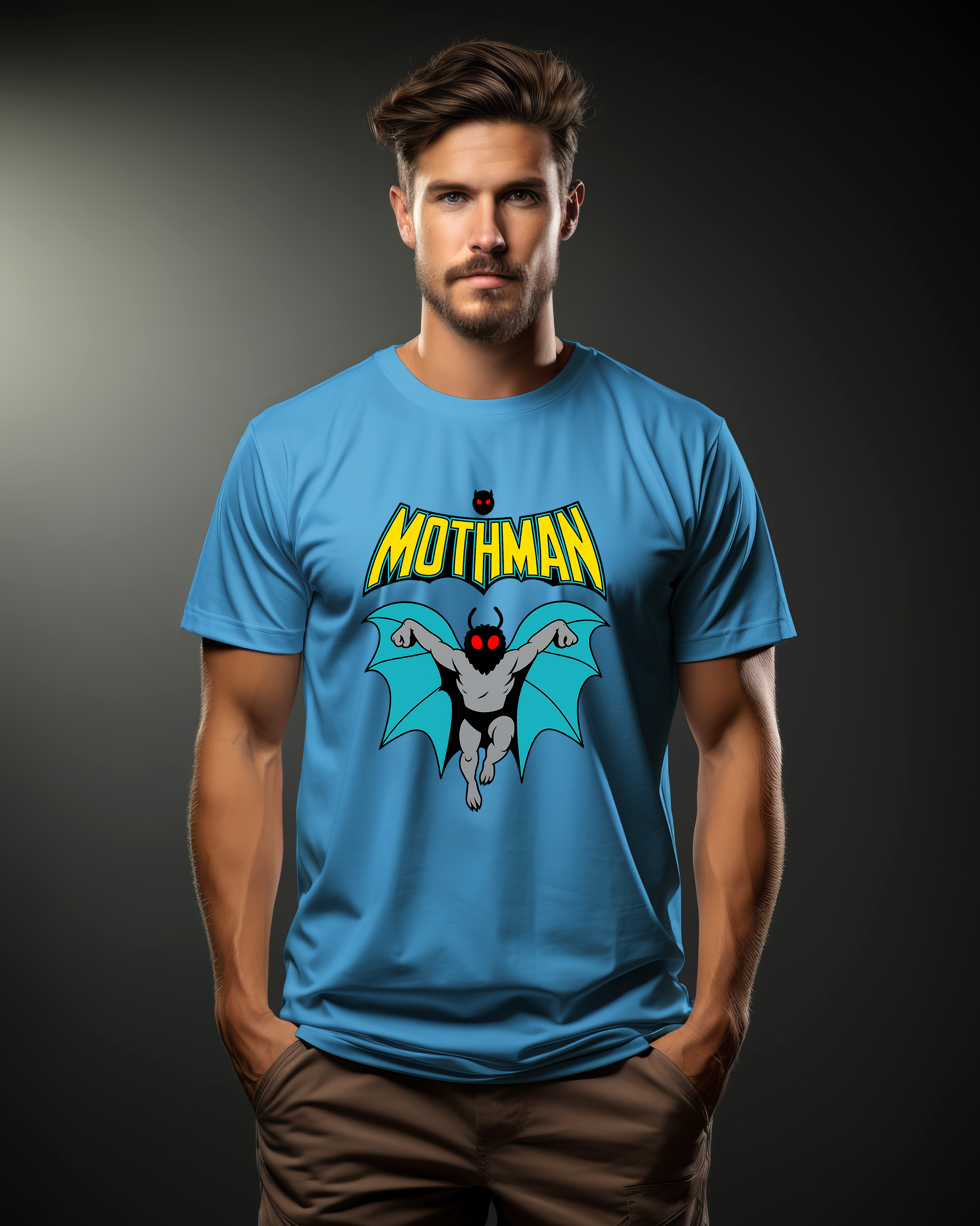 Retro Mothman Hero Graphic T-Shirt