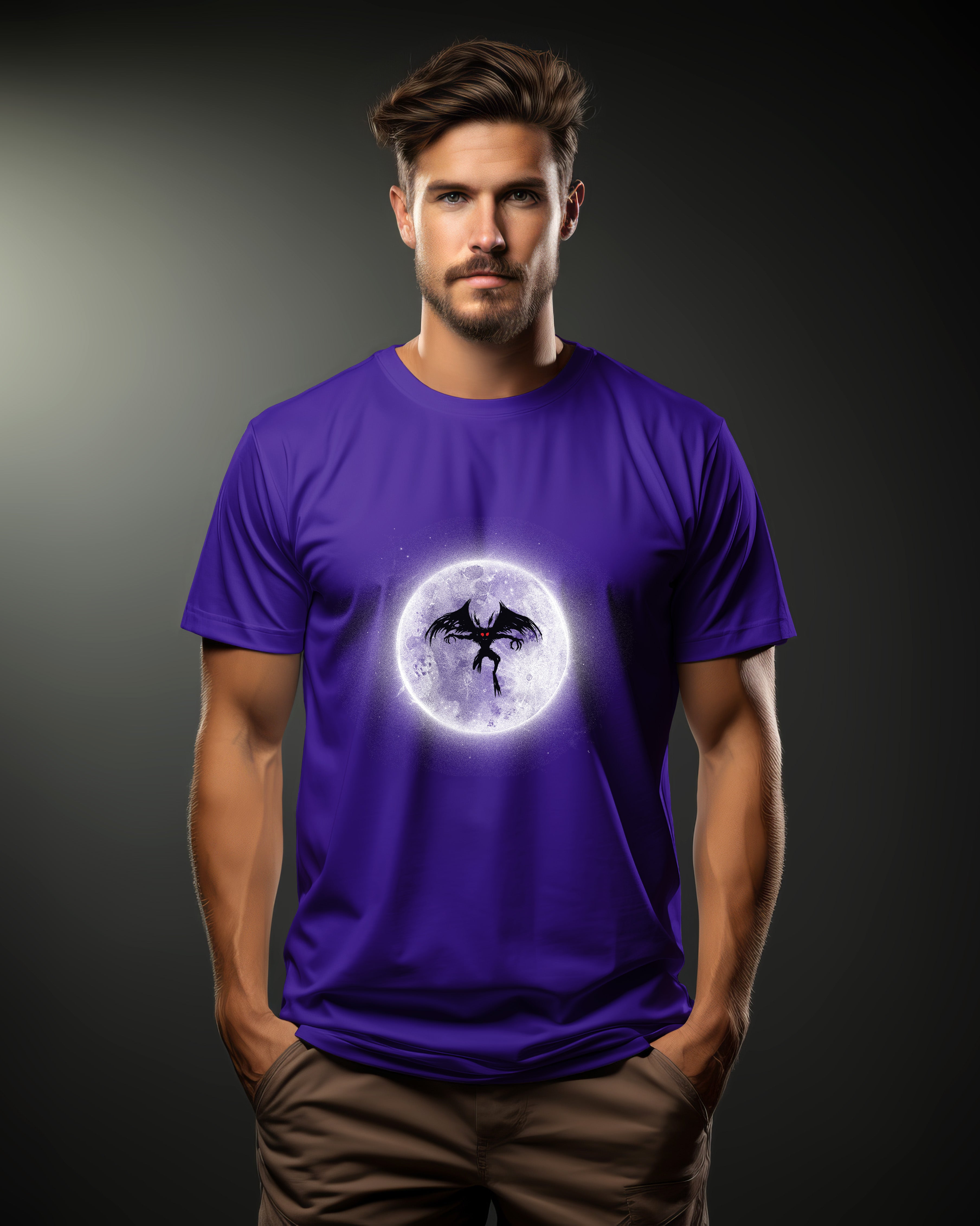 Mothman Moon Flight Graphic T-Shirt