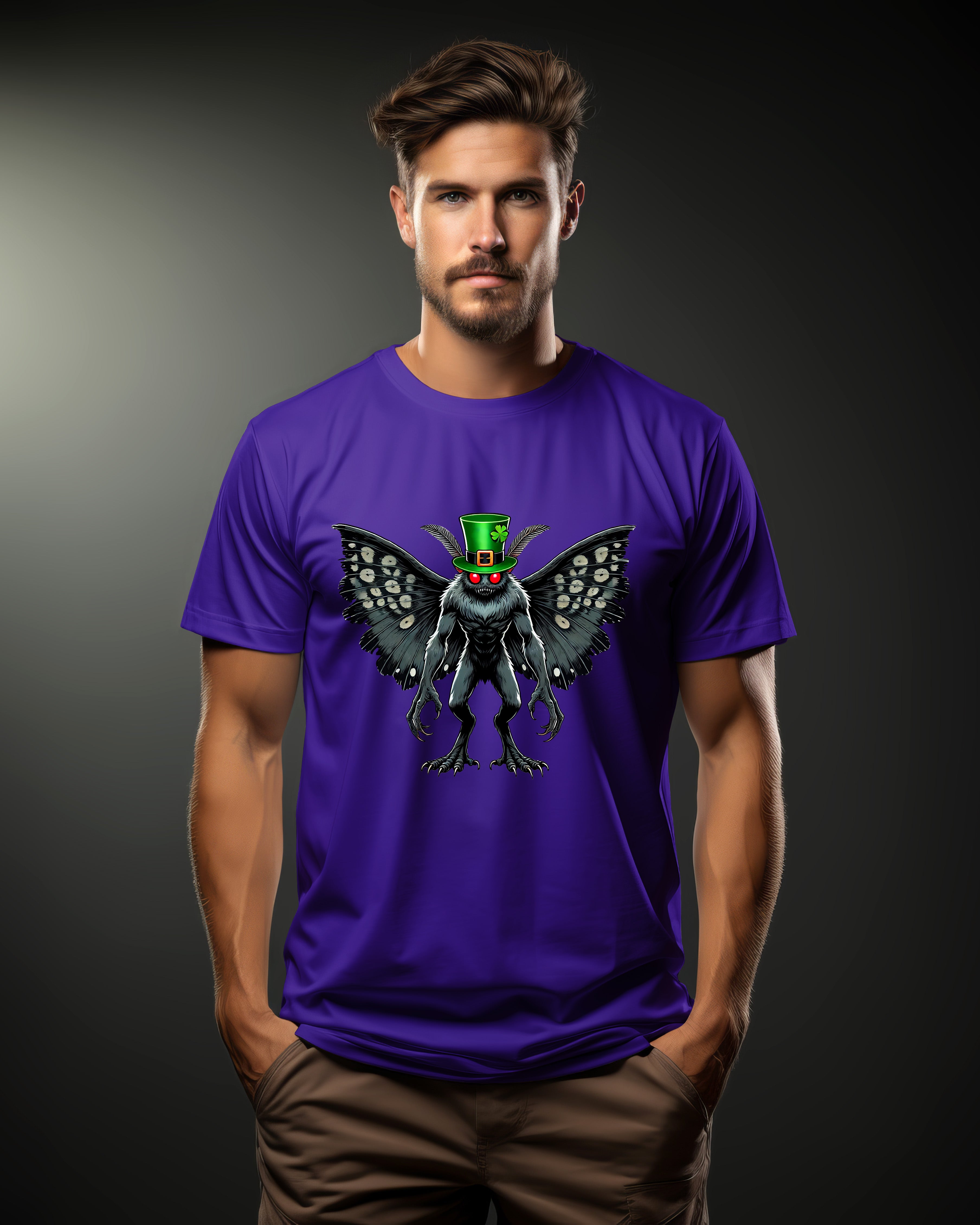 Lucky Mothman St. Patrick’s Day Graphic T-Shirt