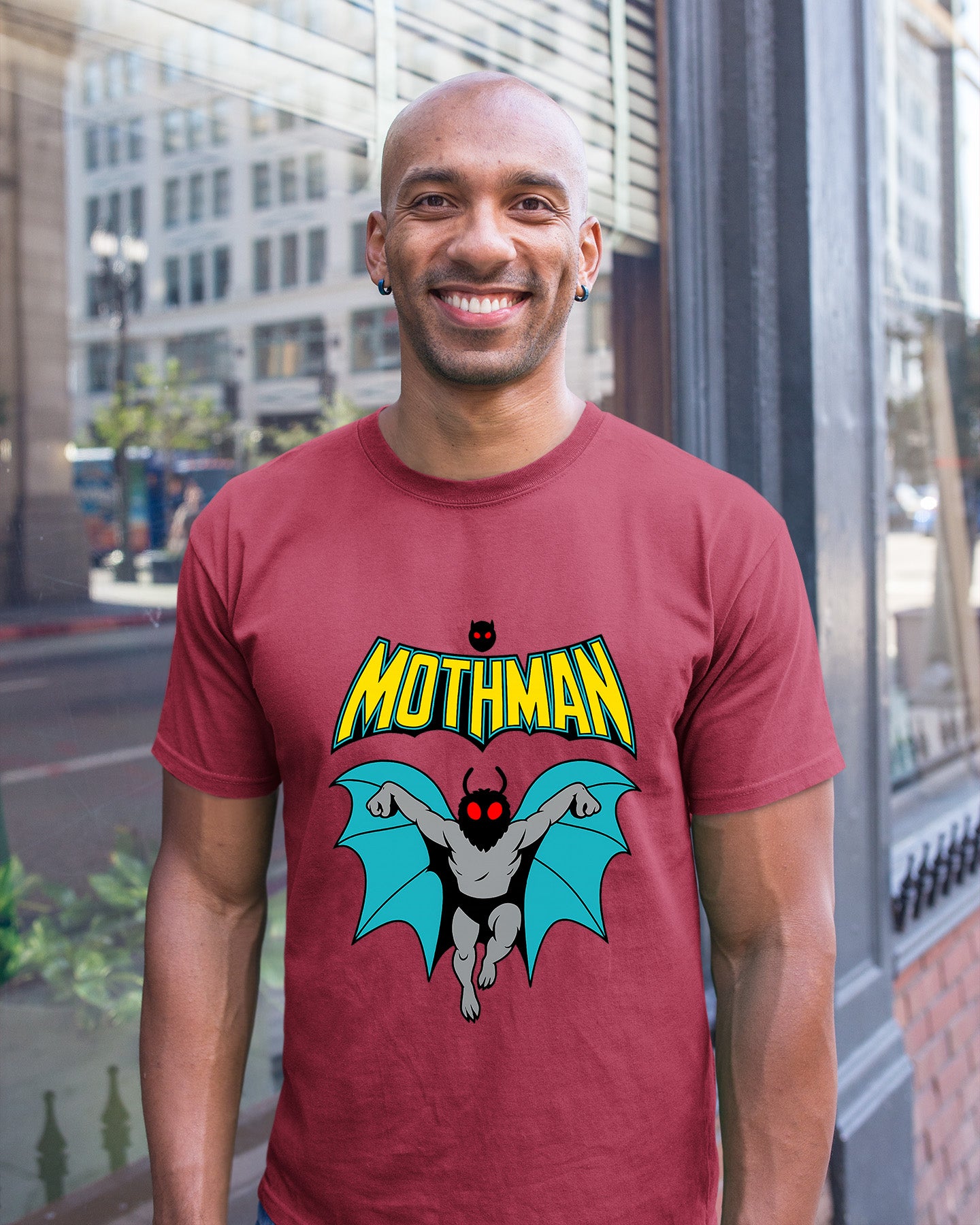 Retro Mothman Hero Graphic T-Shirt