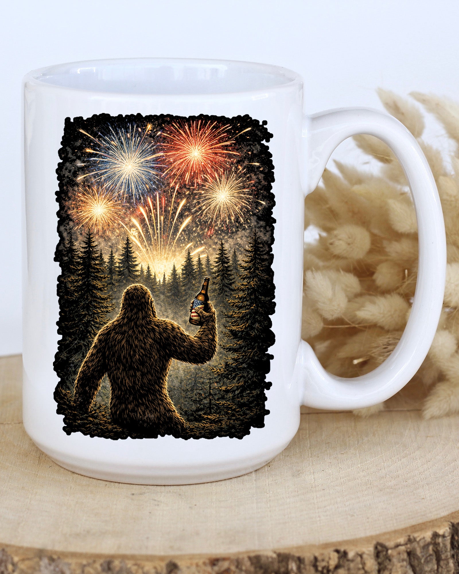 Bigfoot Fireworks Mug